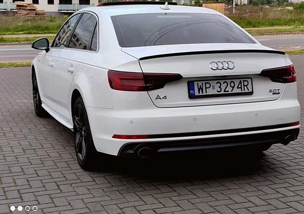 Audi A4 cena 89800 przebieg: 57000, rok produkcji 2018 z Płock małe 704